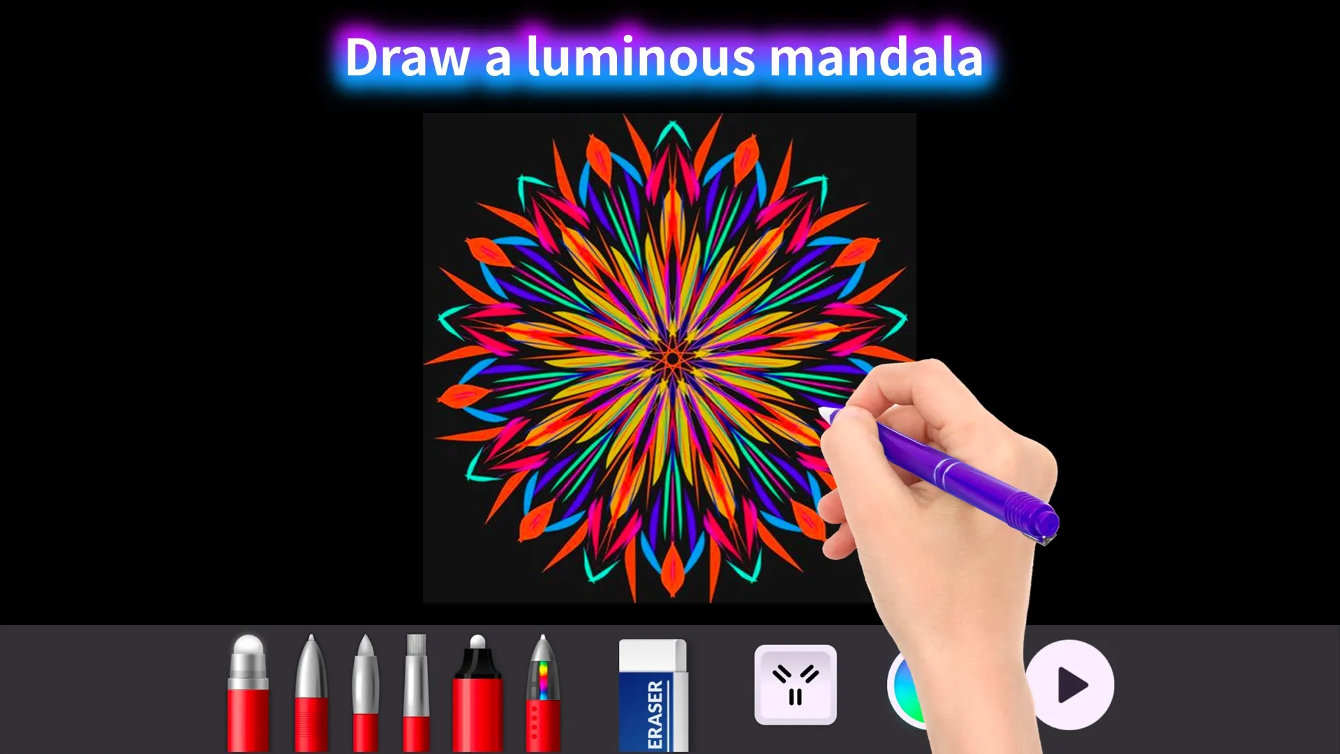 Doodle Master - Glow Art | Indus Appstore | Screenshot