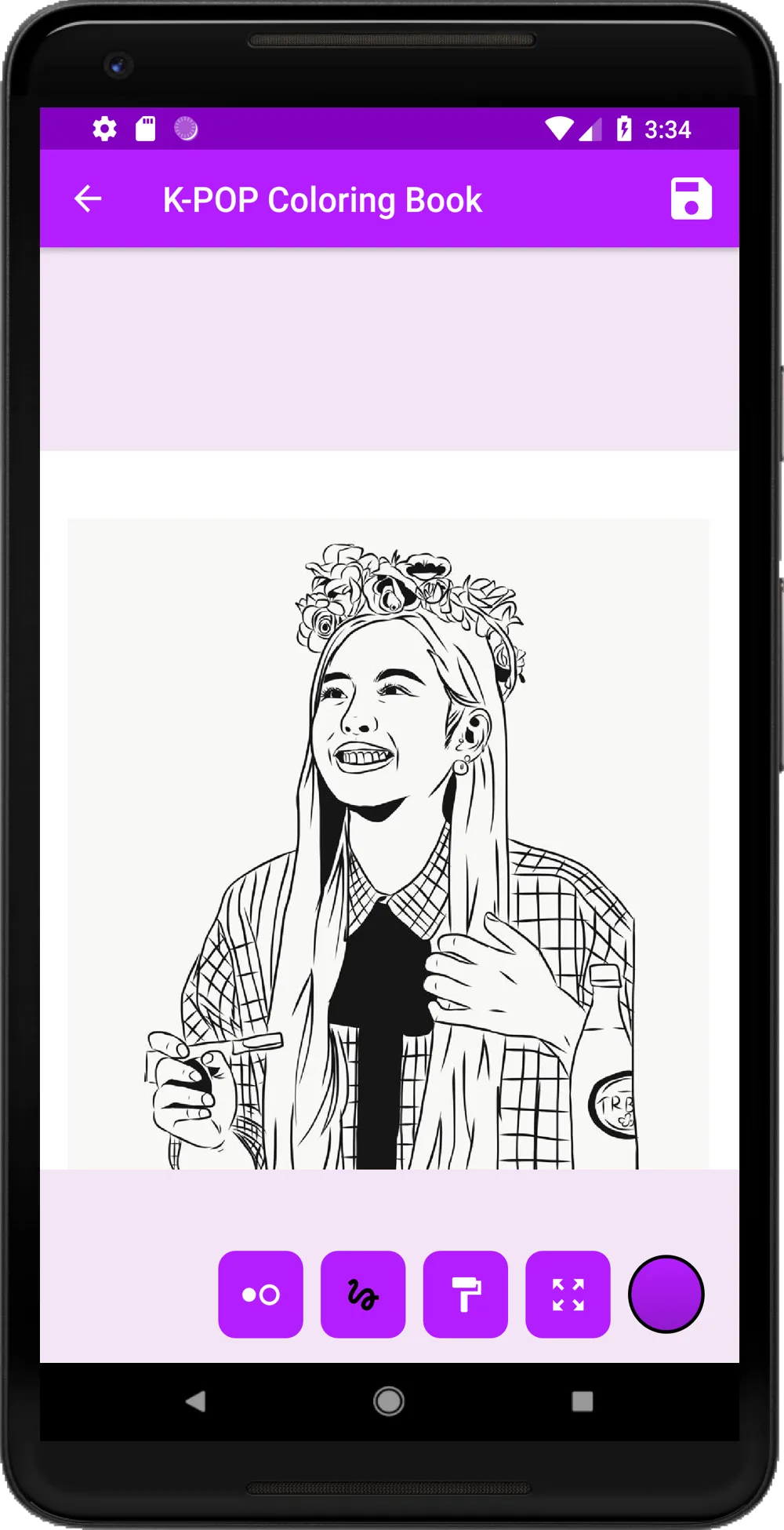 K-POP Coloring Book | Indus Appstore | Screenshot