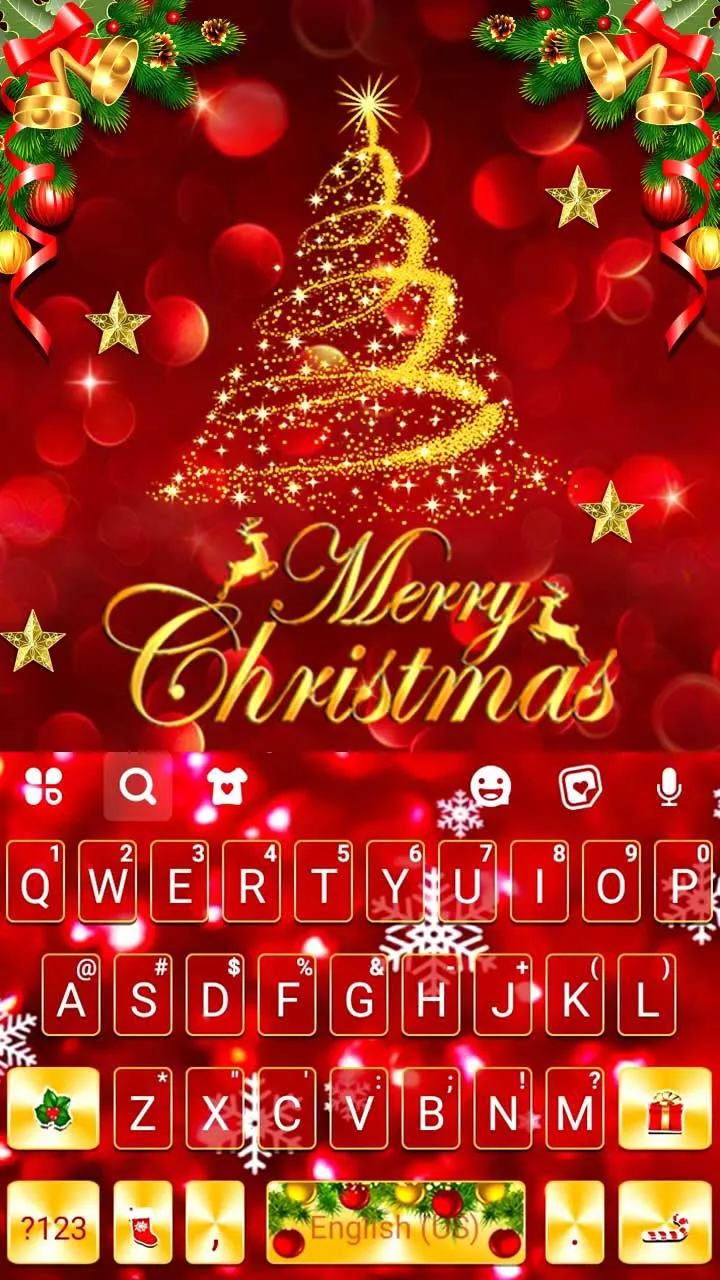 Gold Red Christmas Theme | Indus Appstore | Screenshot