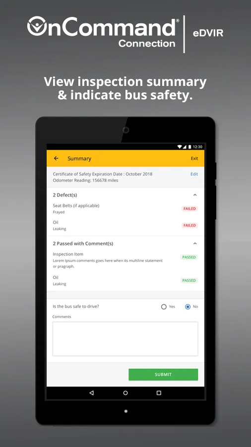 OnCommand Connection eDVIR | Indus Appstore | Screenshot