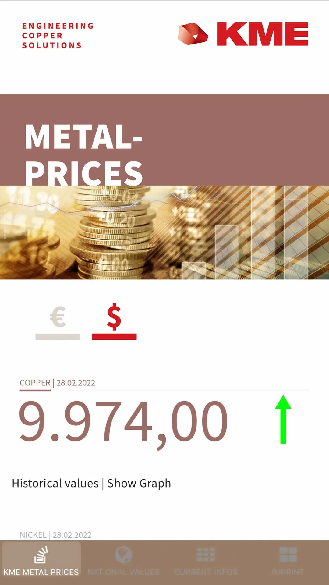 KME METAL PRICES | Indus Appstore | Screenshot