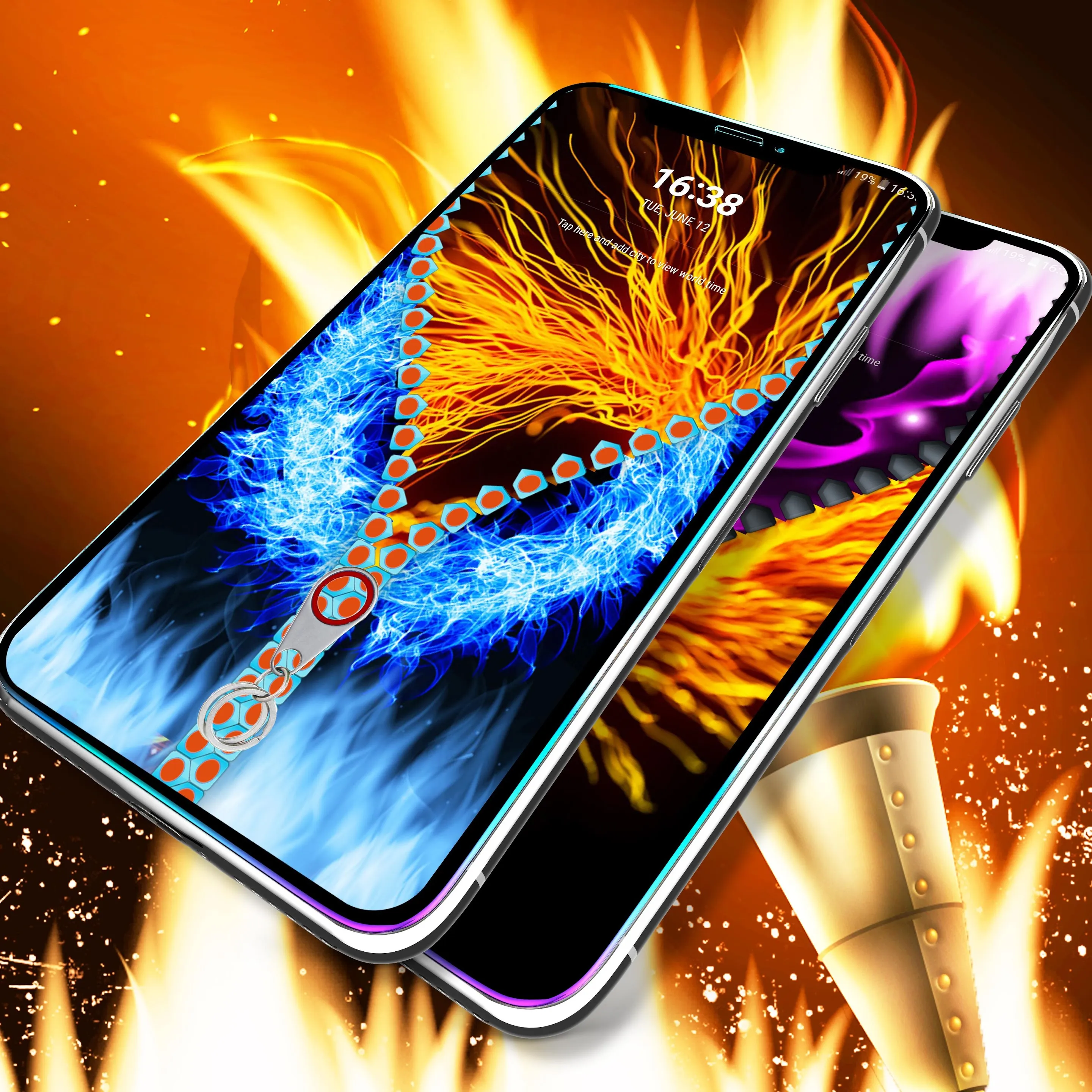 Flame lock screen | Indus Appstore | Screenshot