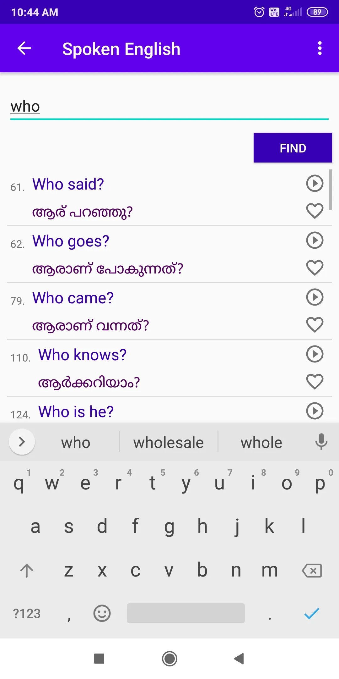 Spoken English via Malayalam | Indus Appstore | Screenshot