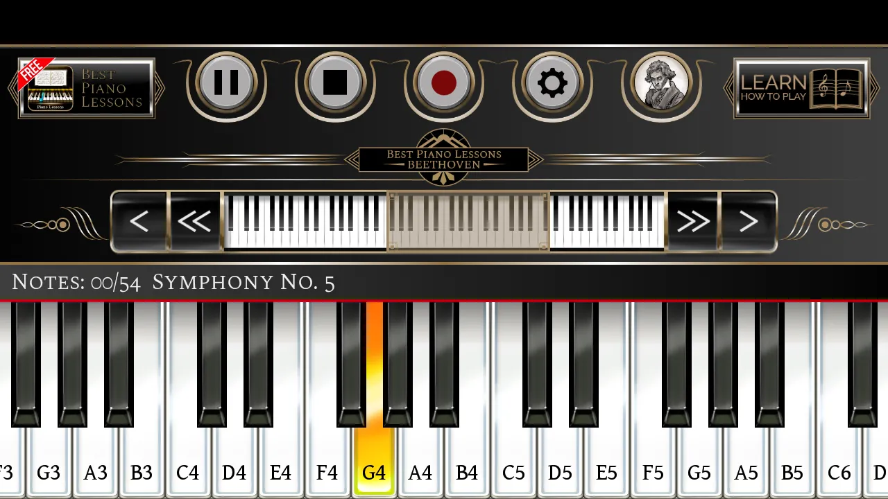 Piano Lessons Beethoven | Indus Appstore | Screenshot