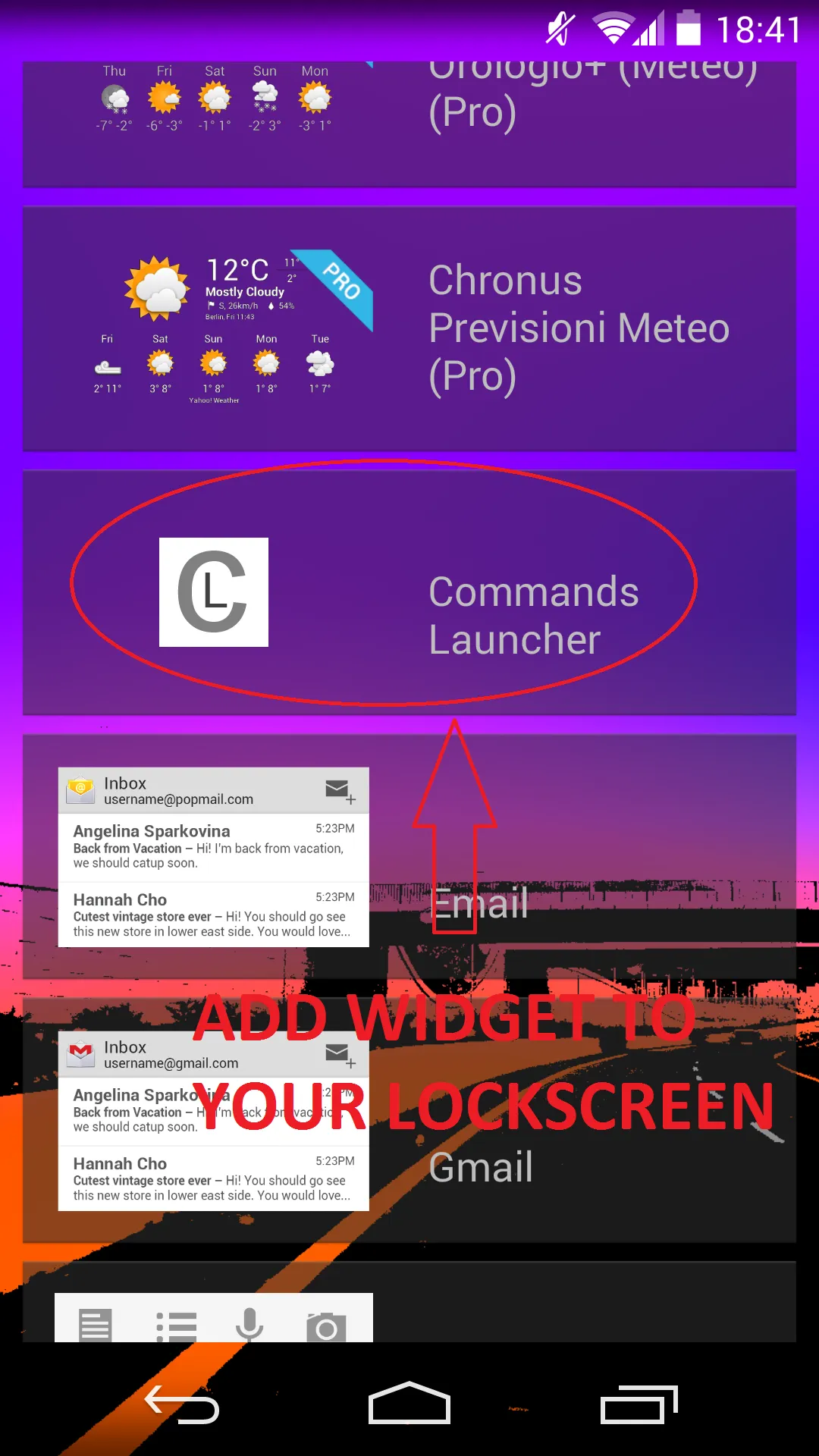 Commands Launcher | Indus Appstore | Screenshot