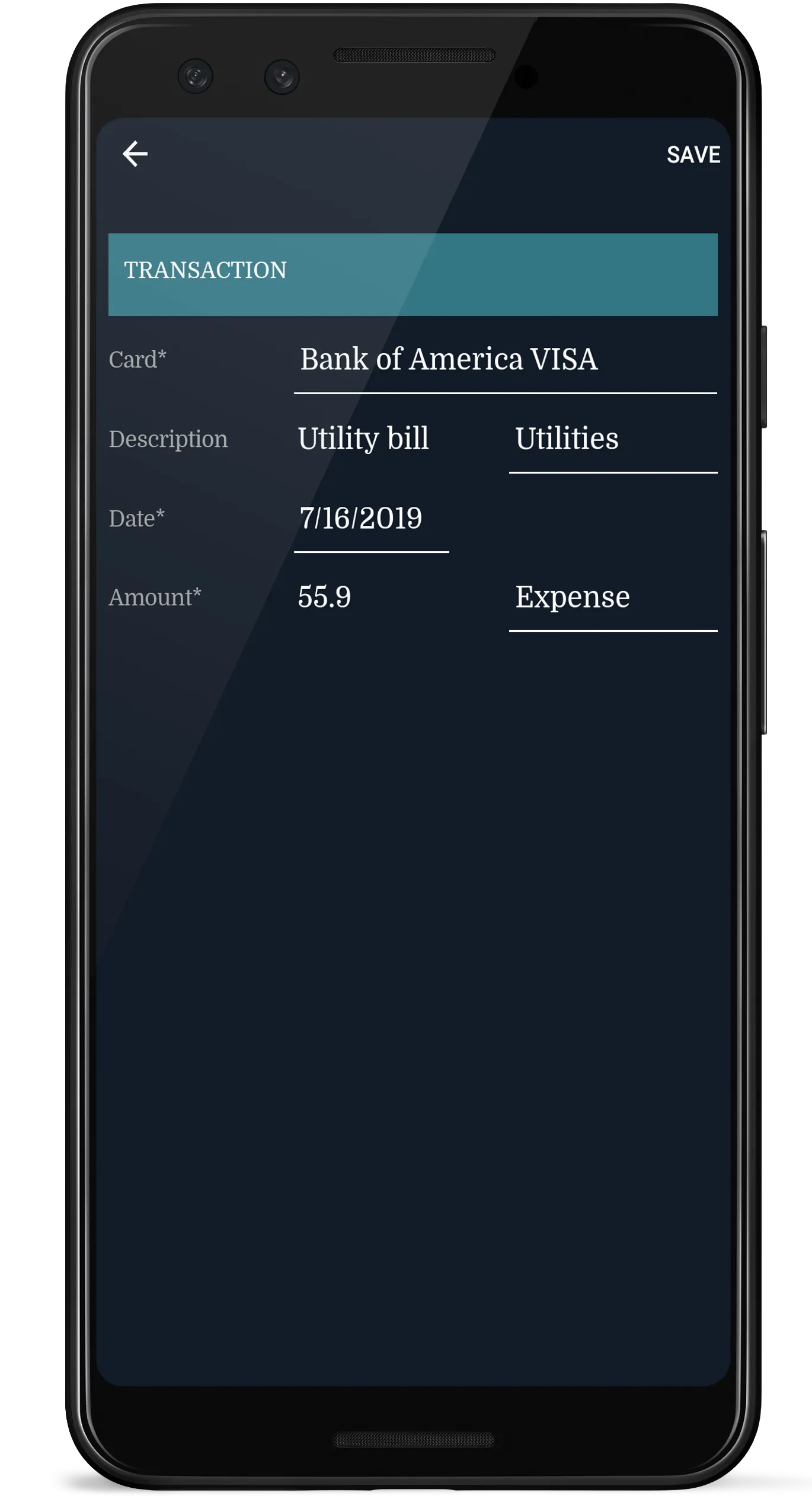 Credit Card Manager | Indus Appstore | Screenshot