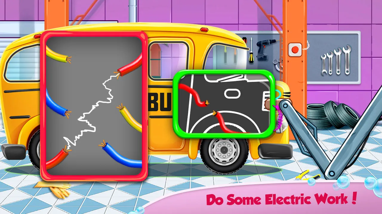 School Bus Wash & Repair Game | Indus Appstore | Screenshot