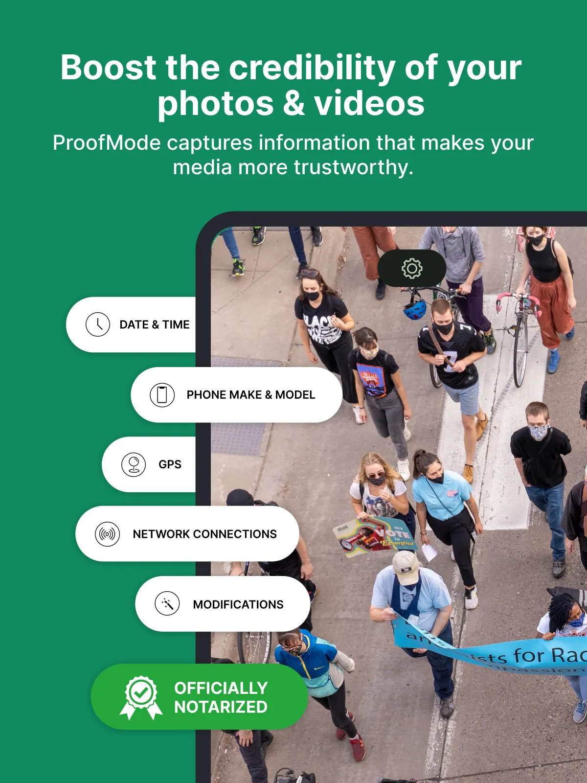 ProofMode: Verified Visuals | Indus Appstore | Screenshot