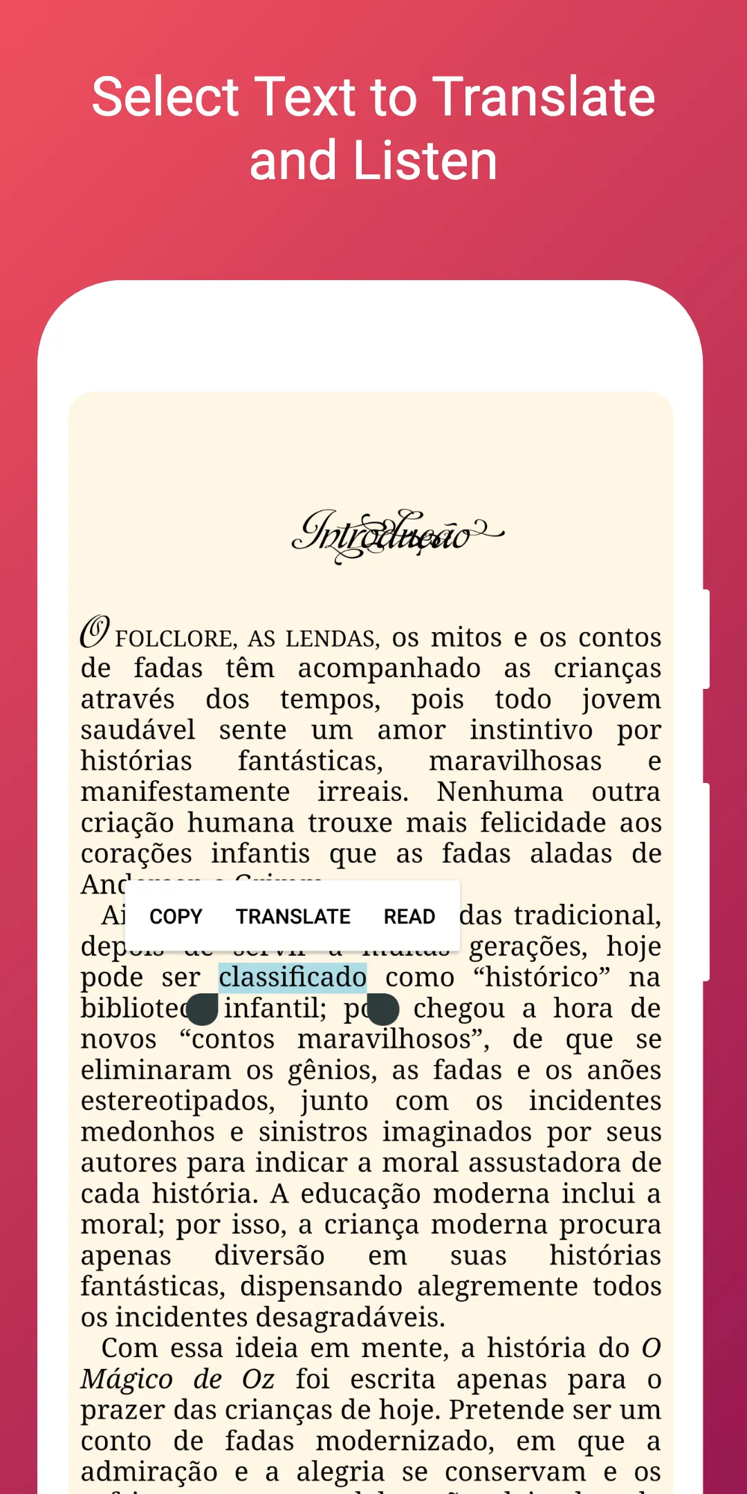 Portuguese Reading & Audiobook | Indus Appstore | Screenshot