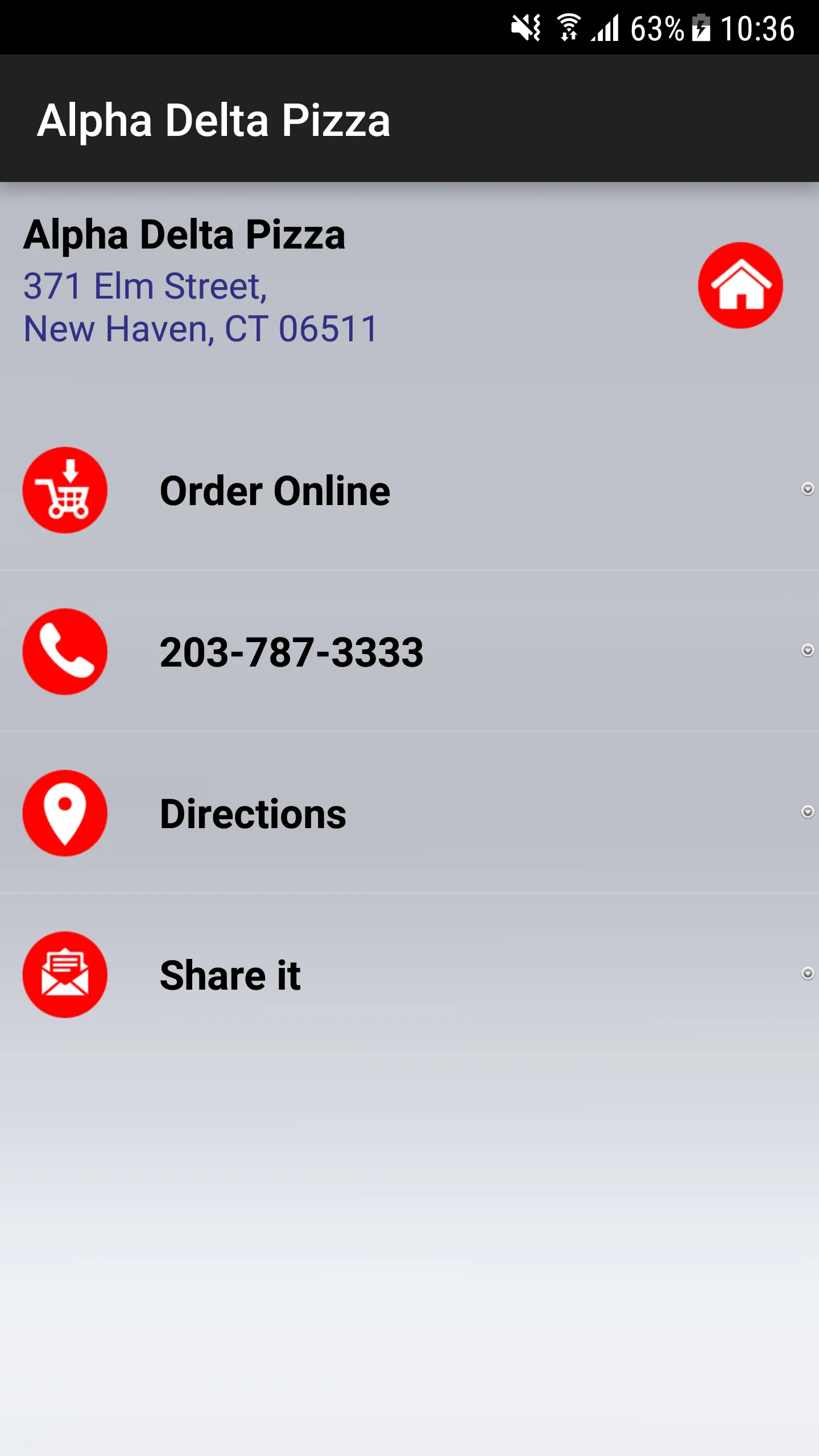 Alpha Delta Pizza New Haven | Indus Appstore | Screenshot