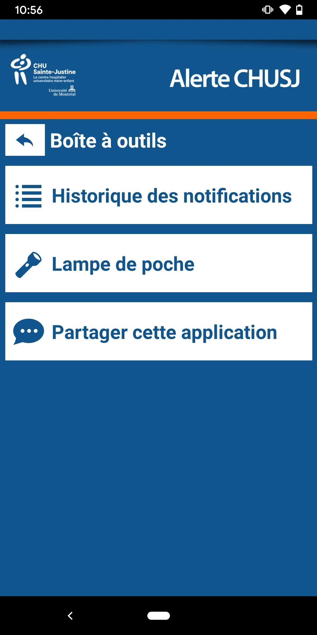 Alerte CHUSJ | Indus Appstore | Screenshot