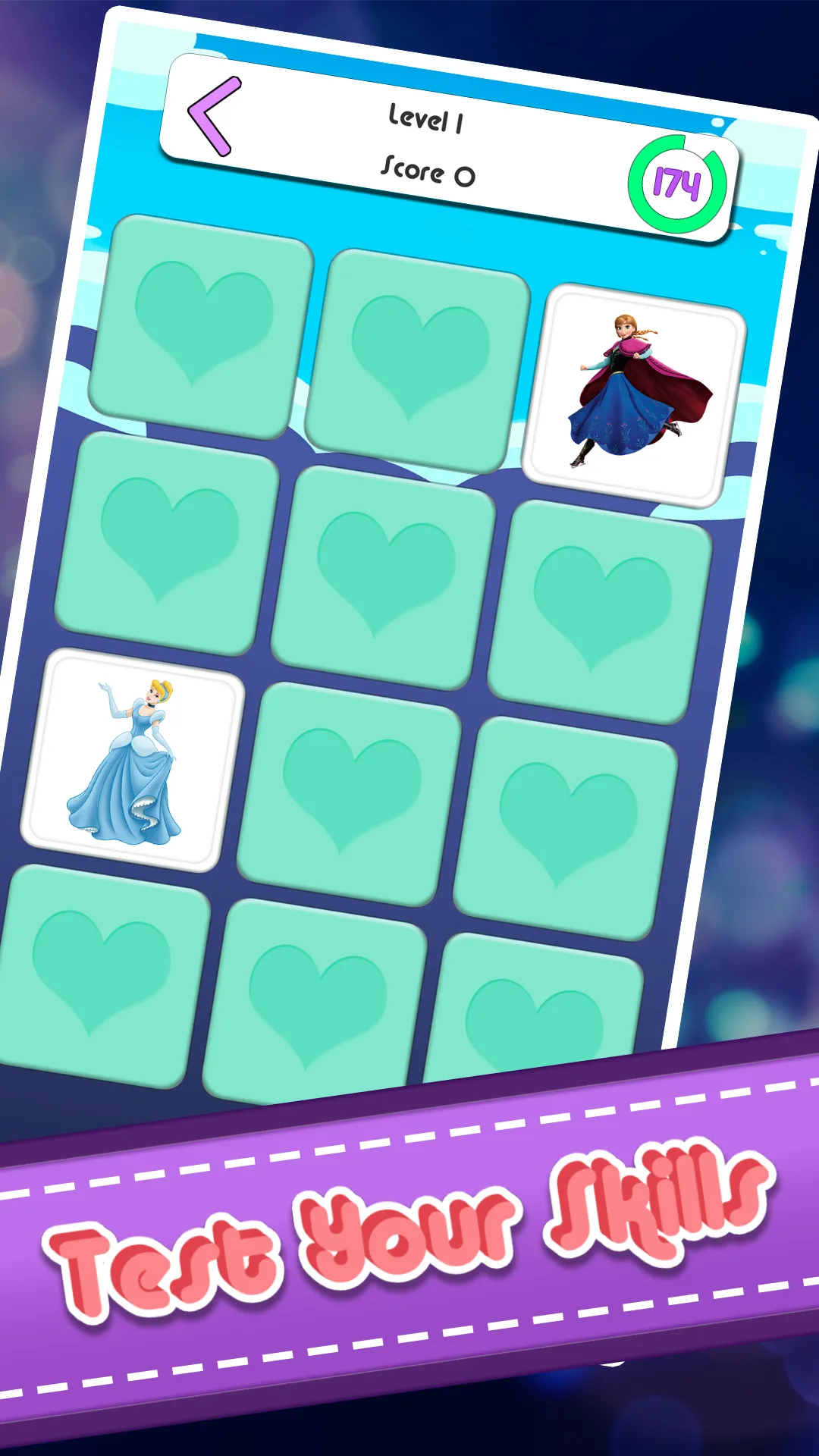 Princess Memory Card Game | Indus Appstore | Screenshot