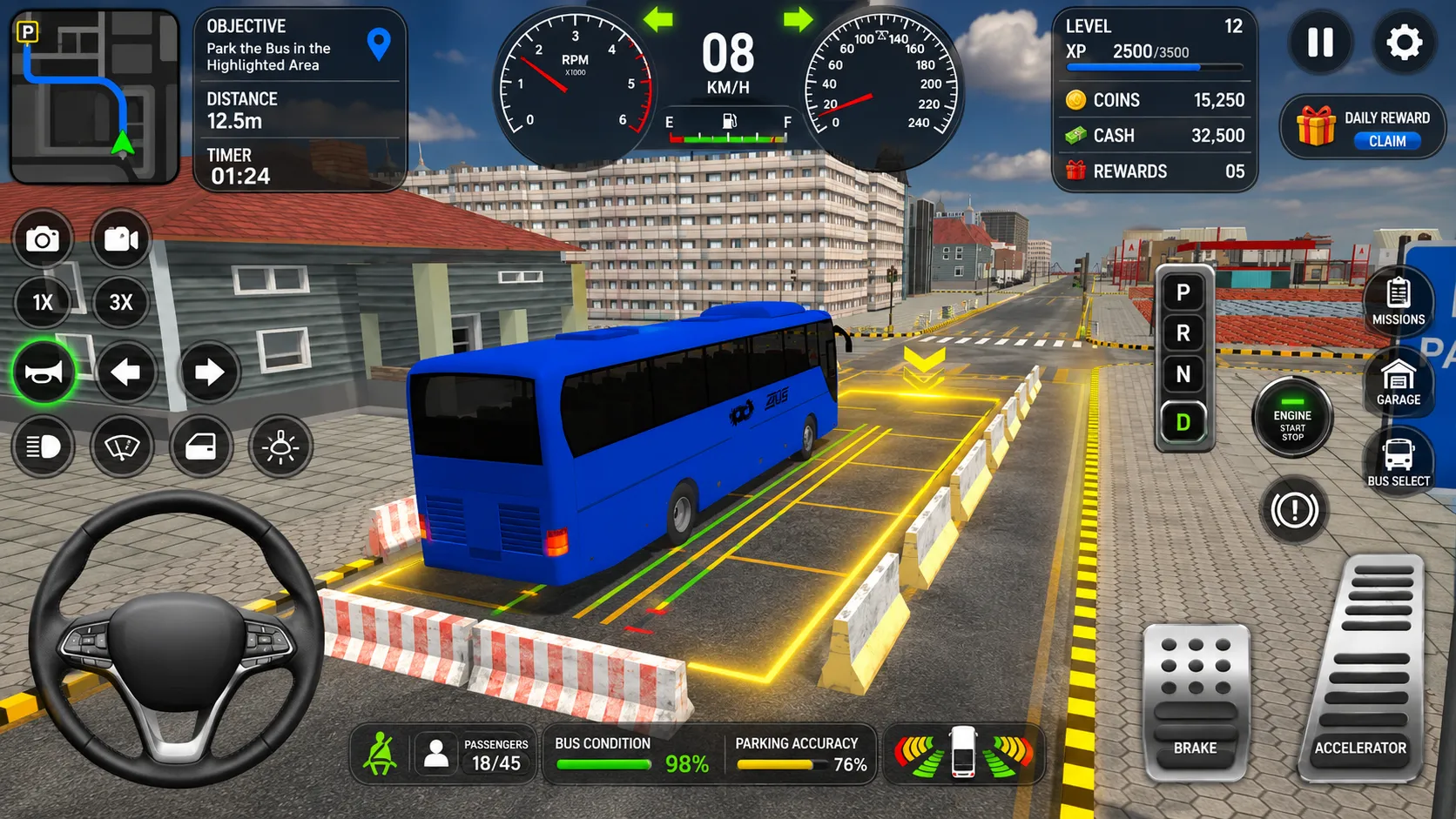 Real Bus Parking Challenge 3D | Indus Appstore | Screenshot