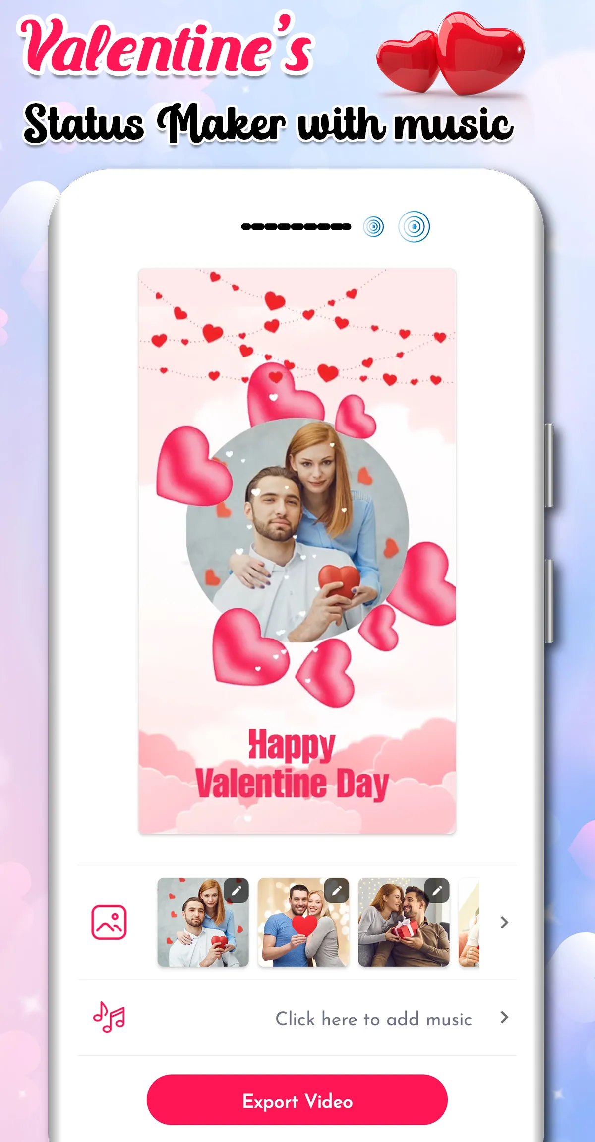 Valentine's Day Video Maker | Indus Appstore | Screenshot