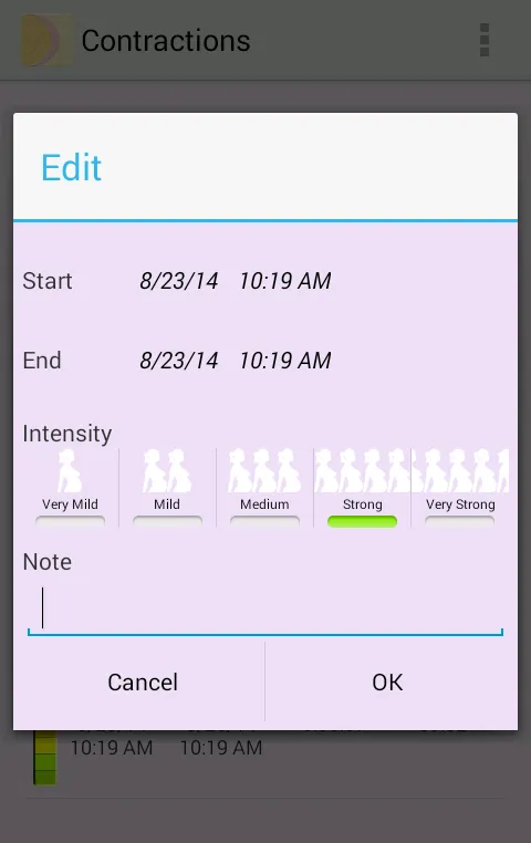 My Contractions Tracker | Indus Appstore | Screenshot