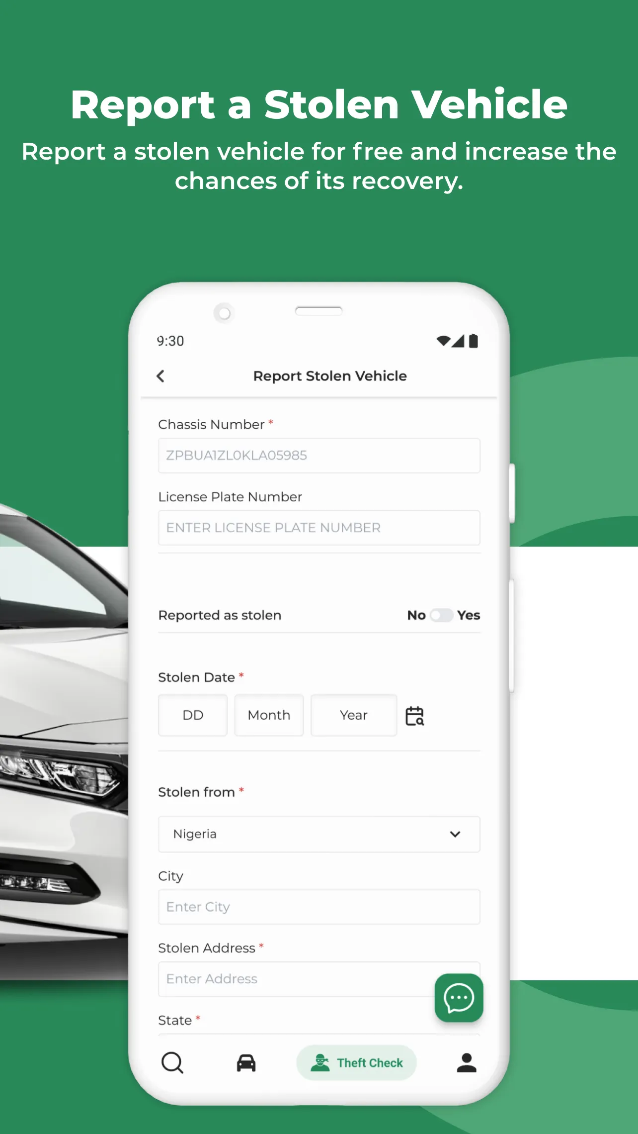 Chassis Number Check | Indus Appstore | Screenshot
