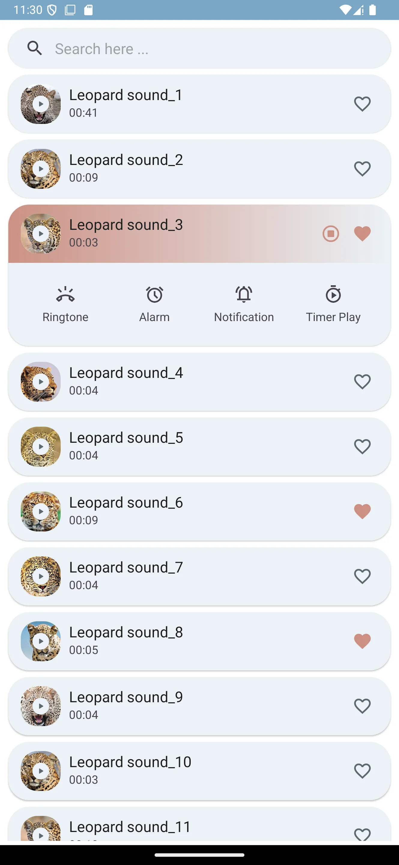 Leopard Sounds | Indus Appstore | Screenshot