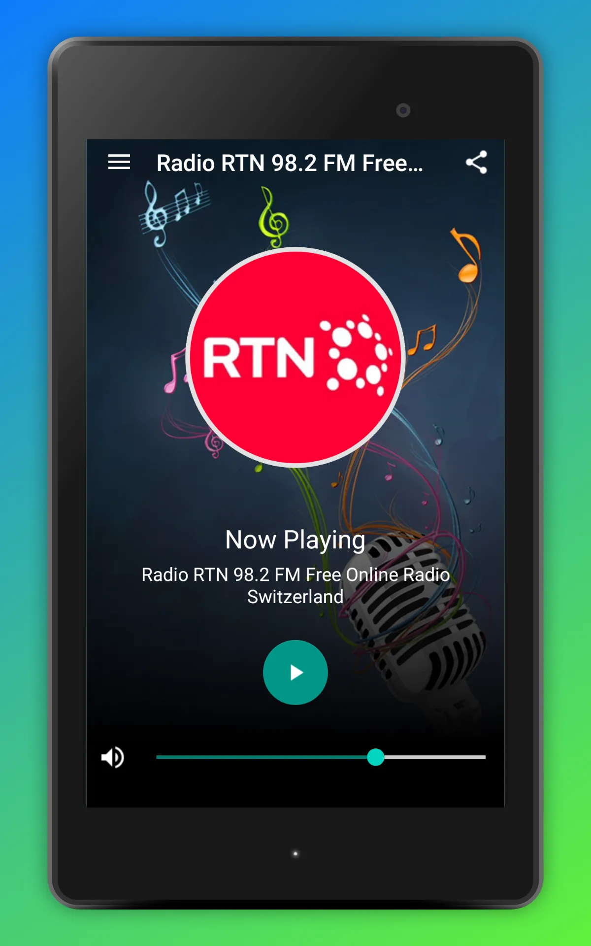 Radio RTN Neuchatel Schweiz | Indus Appstore | Screenshot