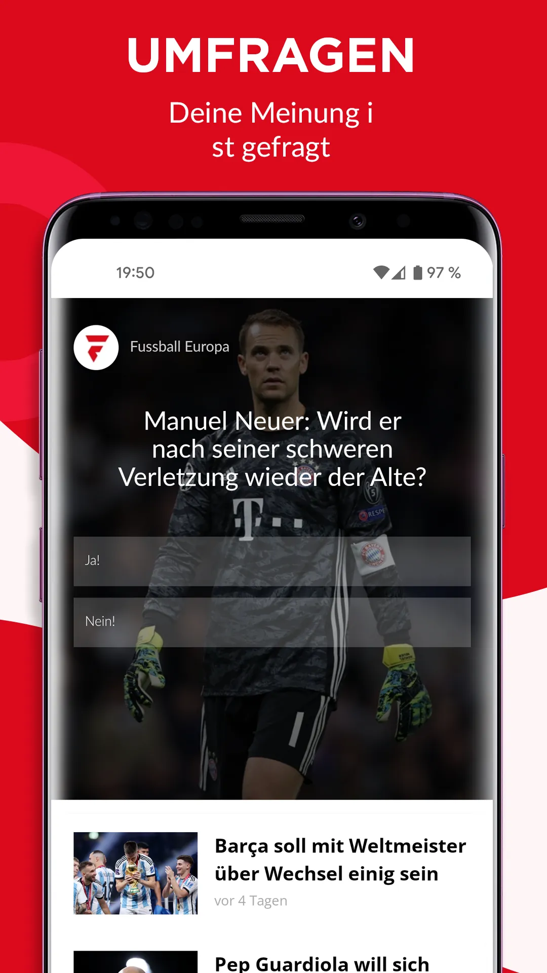 Fussball Europa | Indus Appstore | Screenshot