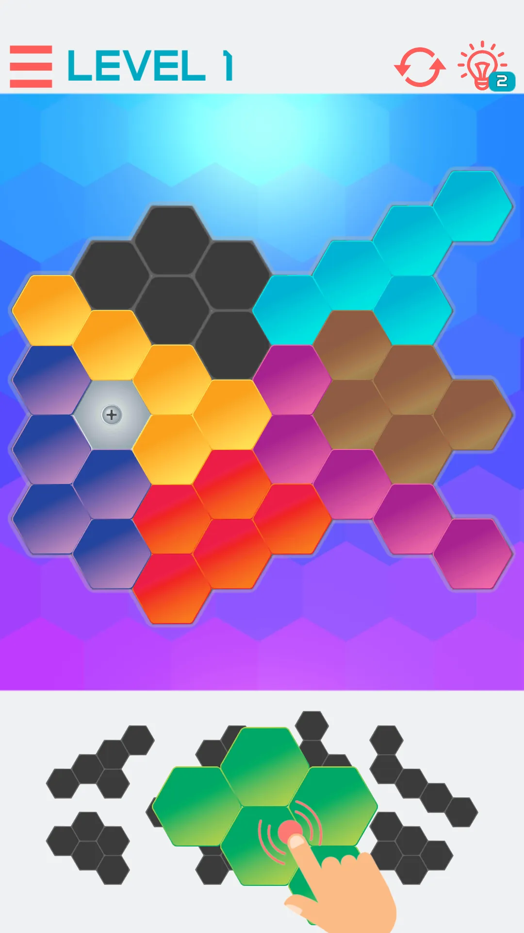 Hexagon Graph: Geometry Puzzle | Indus Appstore | Screenshot