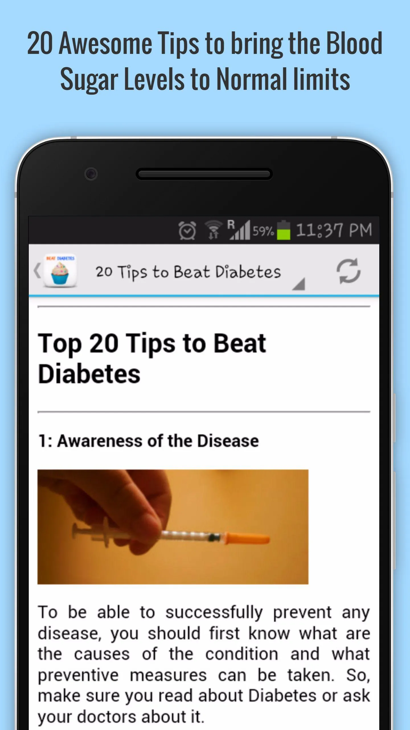 Beat Diabetes | Indus Appstore | Screenshot