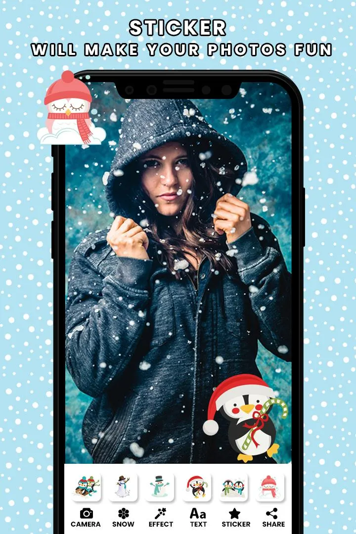 Christmas Snow Photo Editor | Indus Appstore | Screenshot