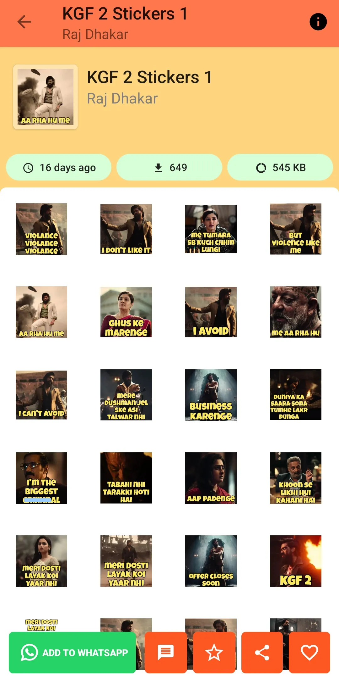 Mirzapur 2 Stickers For WA | Indus Appstore | Screenshot