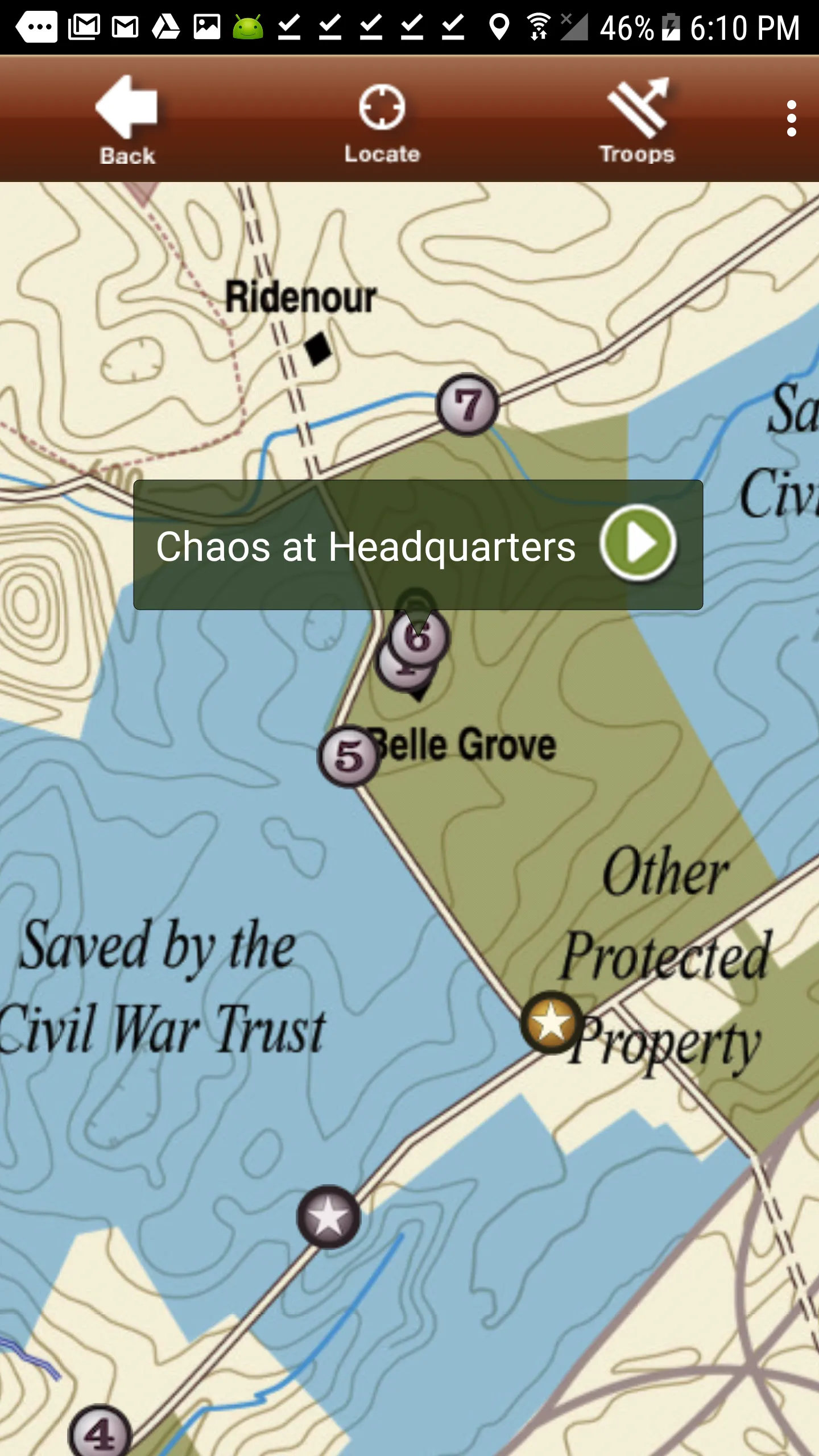 Cedar Creek Battle App | Indus Appstore | Screenshot