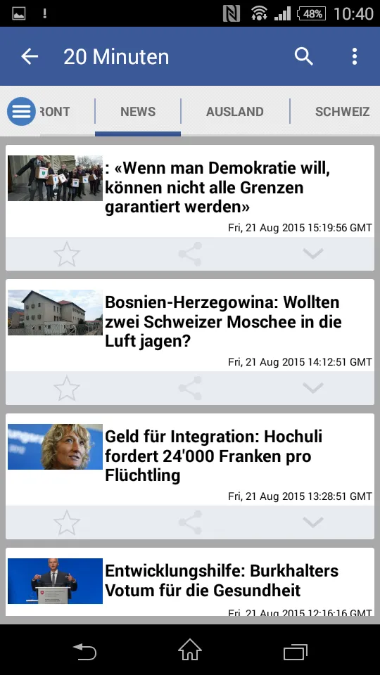 Swiss News | Indus Appstore | Screenshot