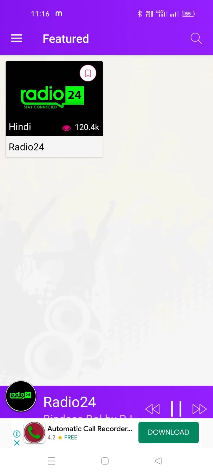 Radio 24 | Indus Appstore | Screenshot