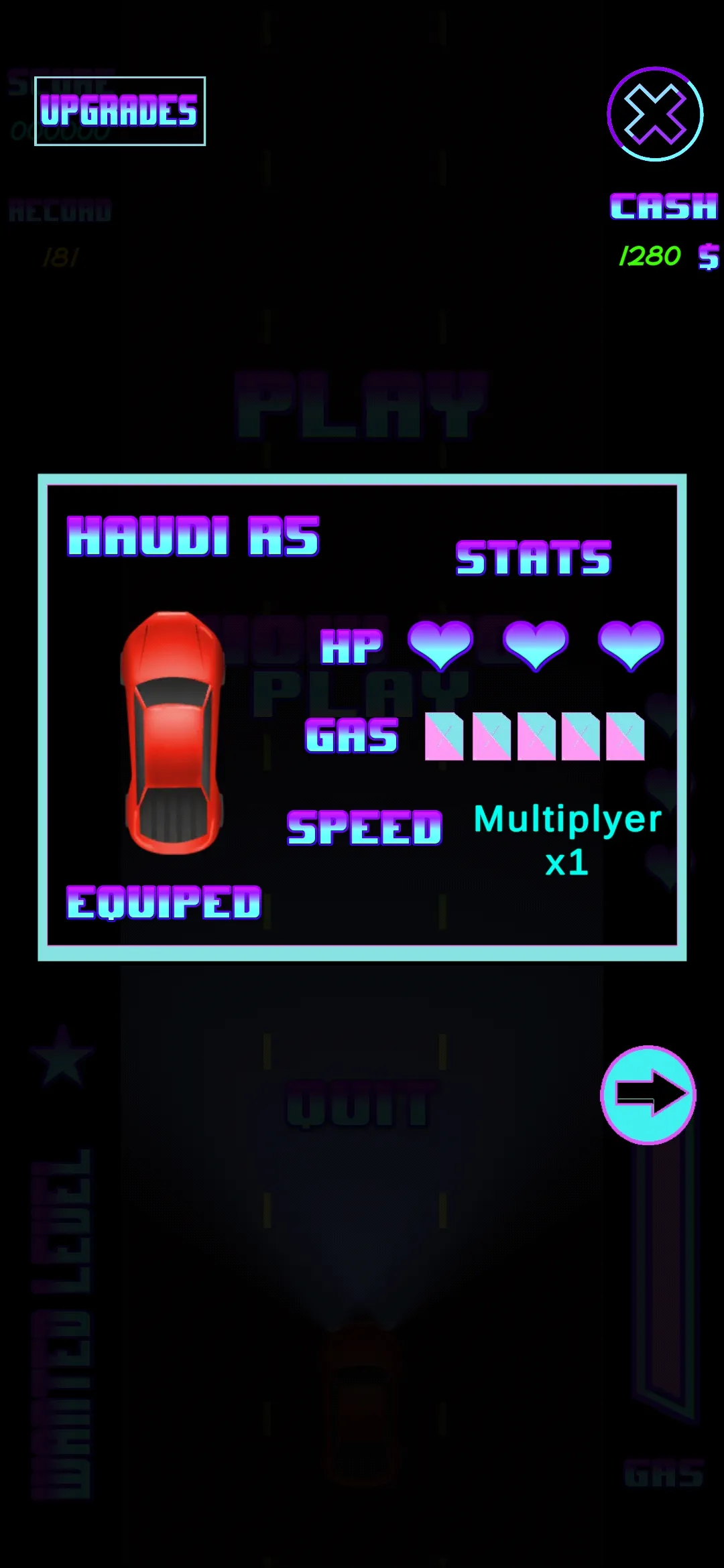 Neon Pursuit | Indus Appstore | Screenshot