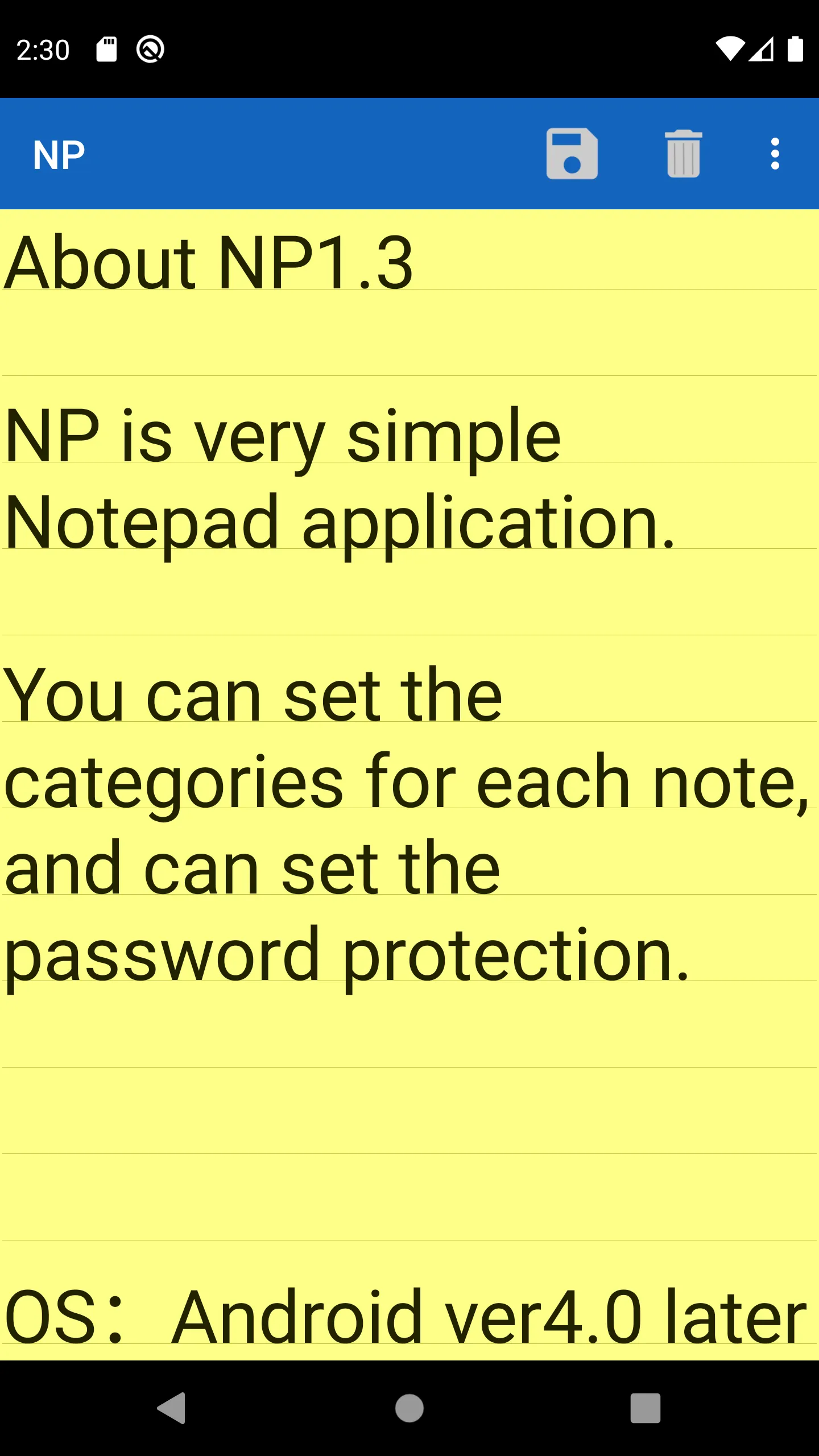 NP-Notepad | Indus Appstore | Screenshot