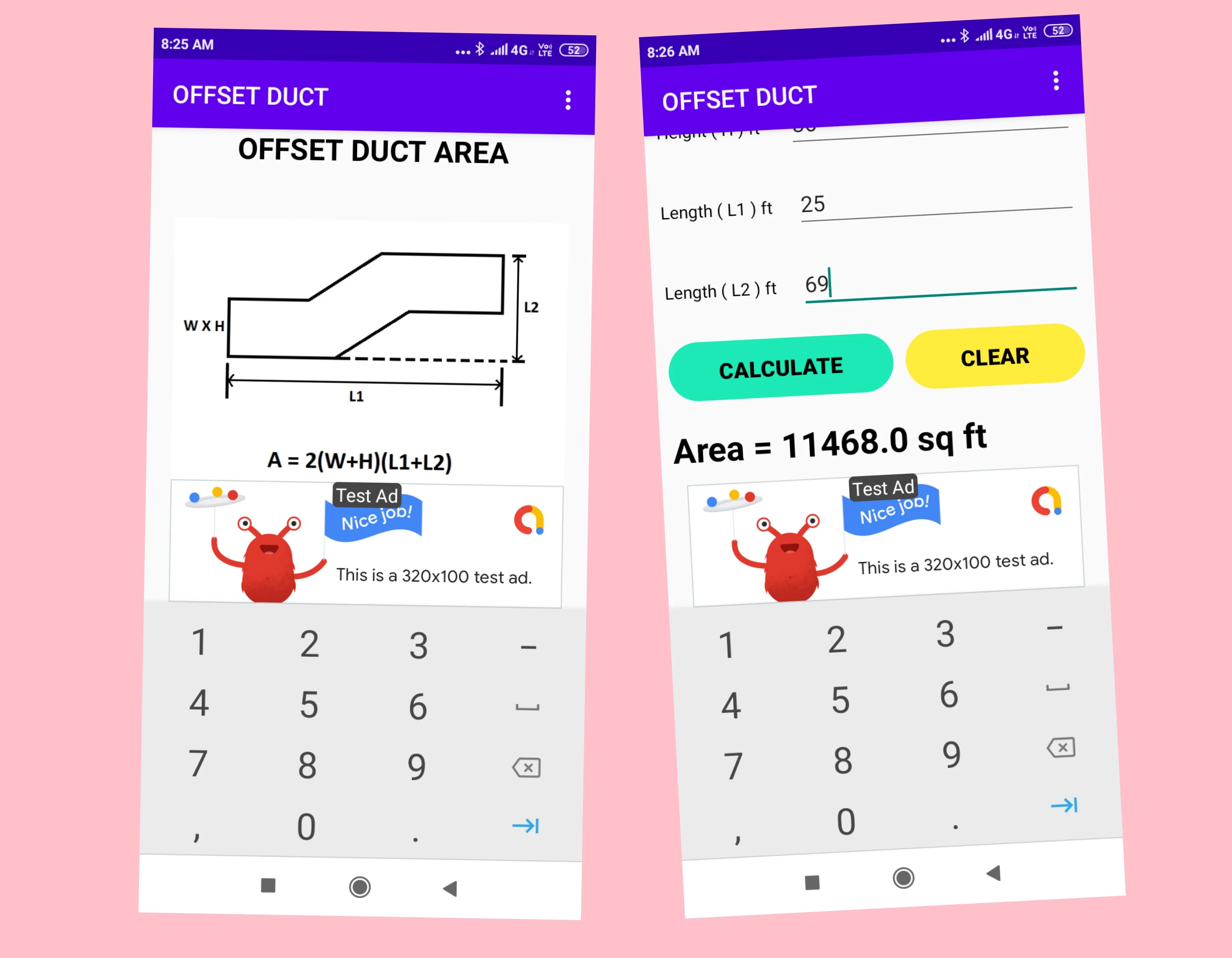 Duct Area Calculator | Indus Appstore | Screenshot