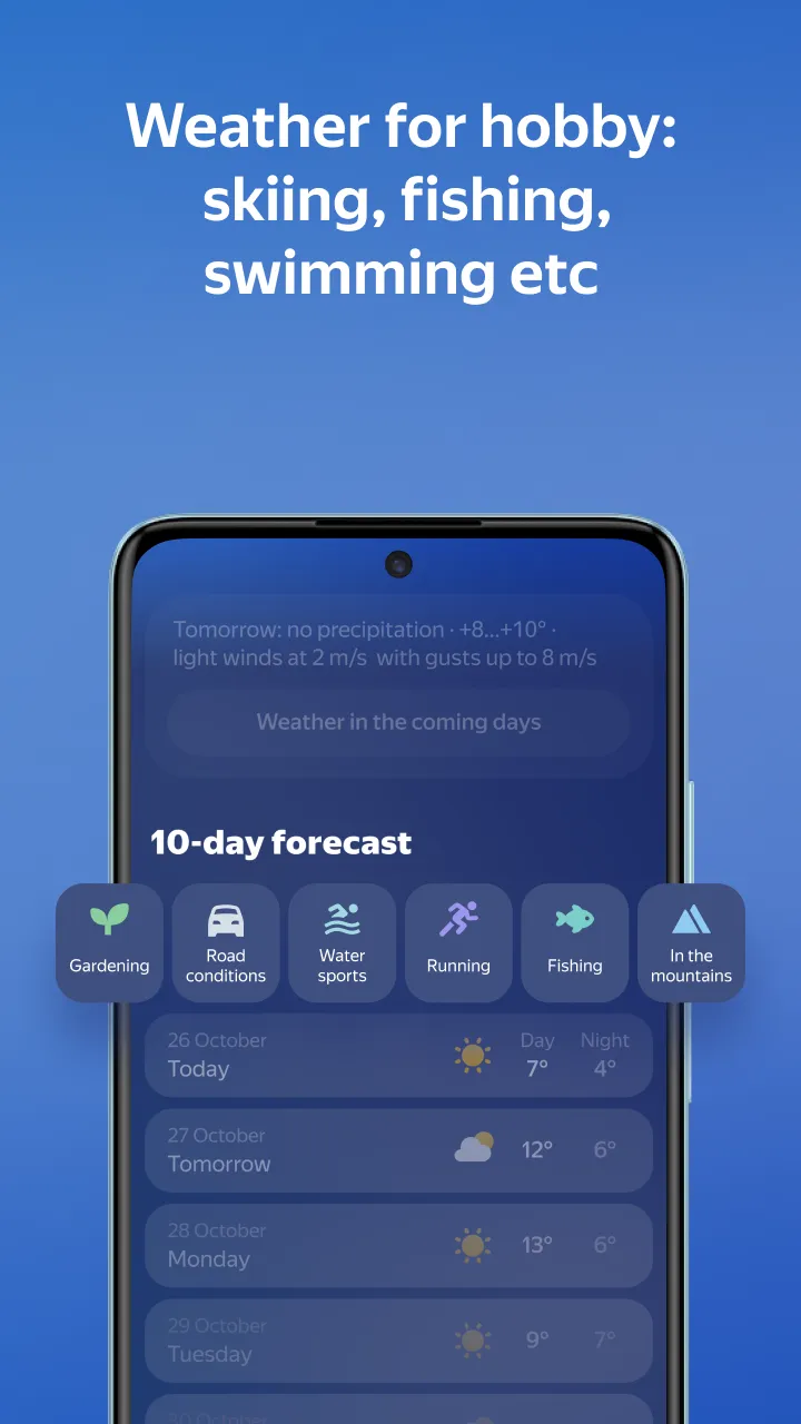 Yandex Weather & Rain Radar | Indus Appstore | Screenshot