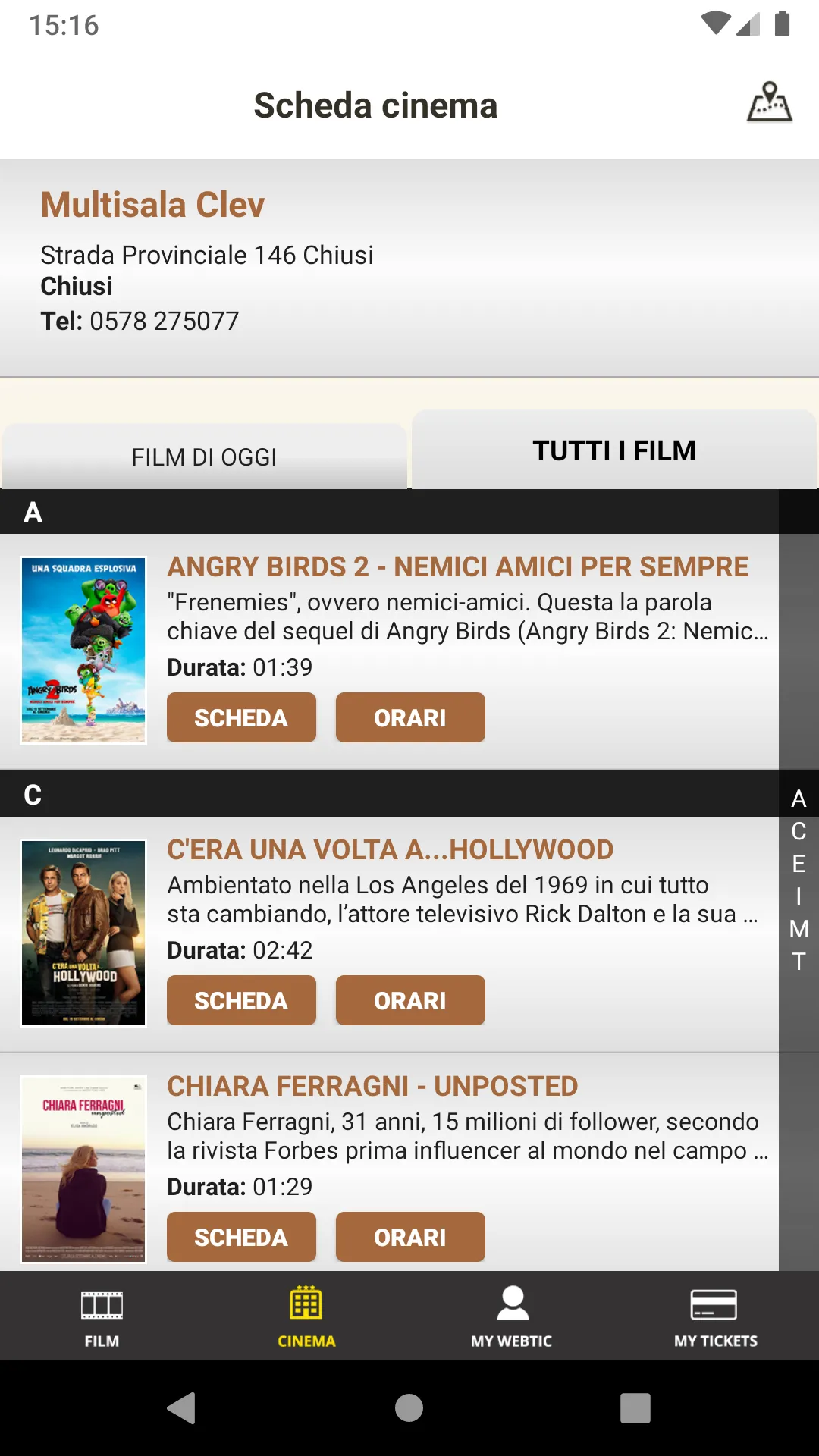 Webtic Clev Village Cinema | Indus Appstore | Screenshot