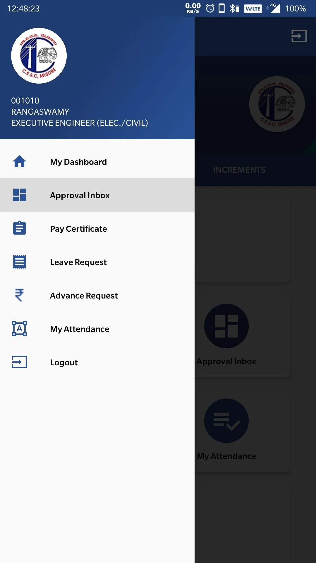 HRMS CESC | Indus Appstore | Screenshot