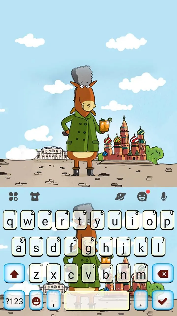 Mule Drinking Keyboard Theme | Indus Appstore | Screenshot