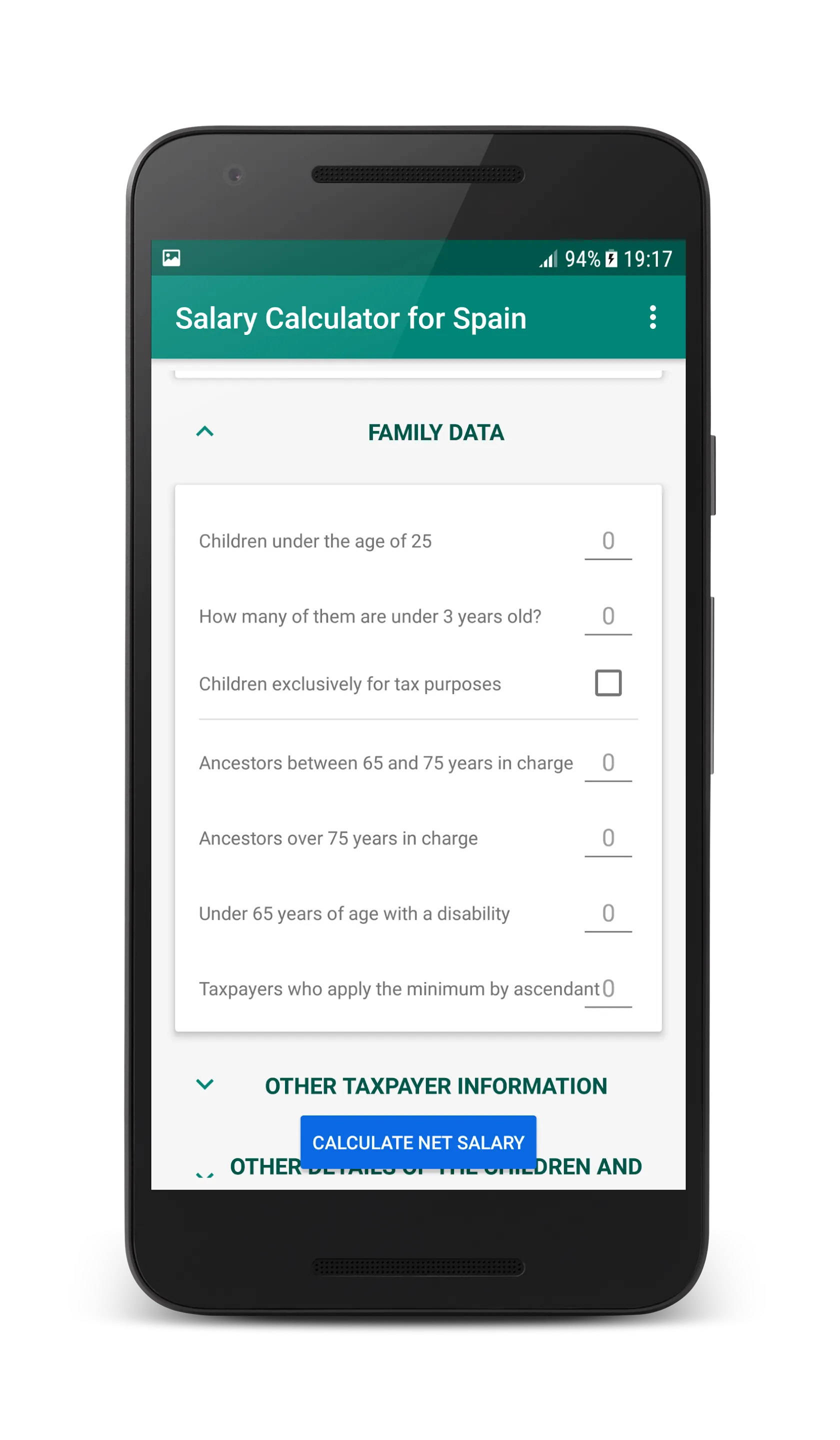 Salary Calculator for Spain | Indus Appstore | Screenshot