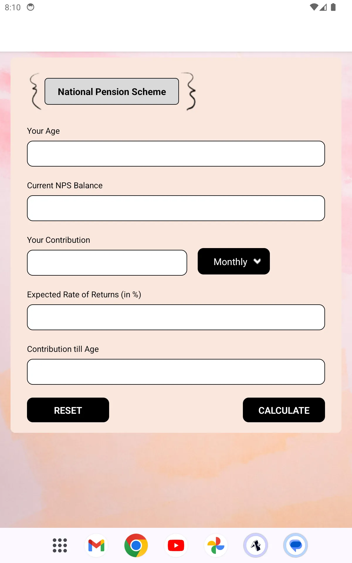 NPS Calculator | Indus Appstore | Screenshot