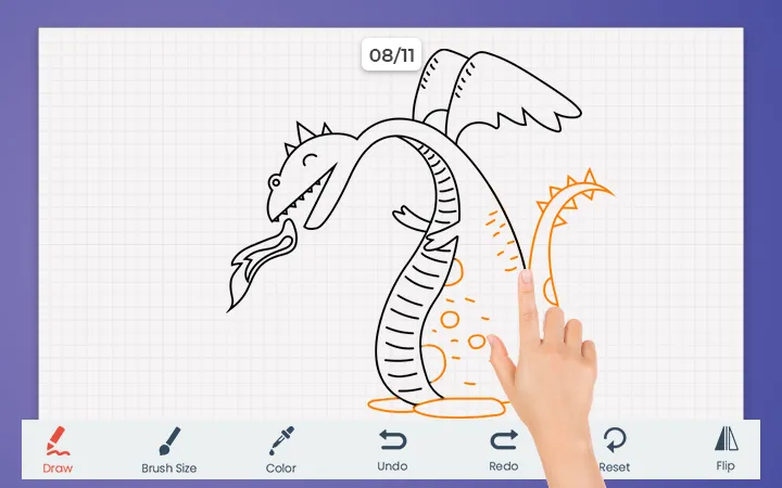 How to Draw Dragon | Indus Appstore | Screenshot