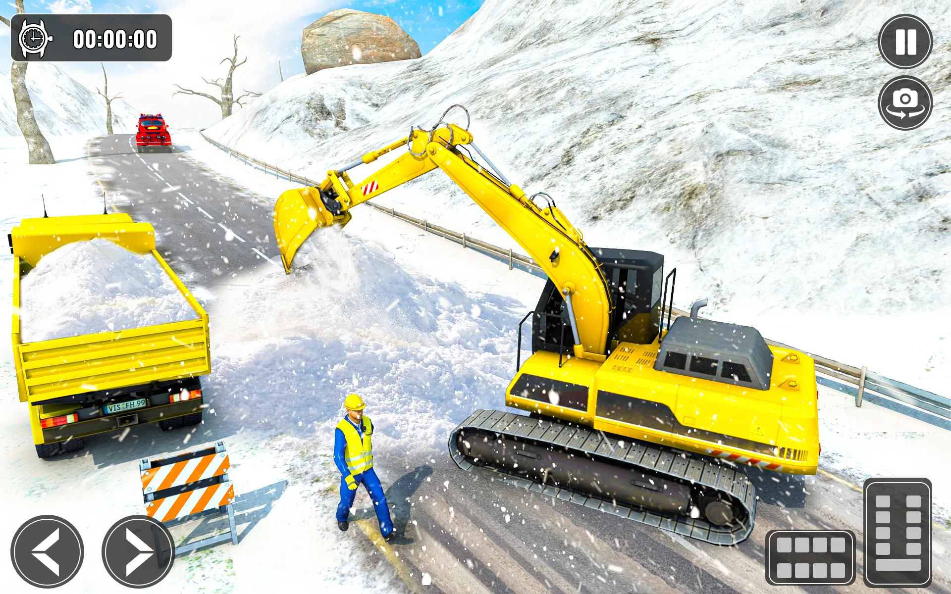 Snow Excavator Road Truck Game | Indus Appstore | Screenshot