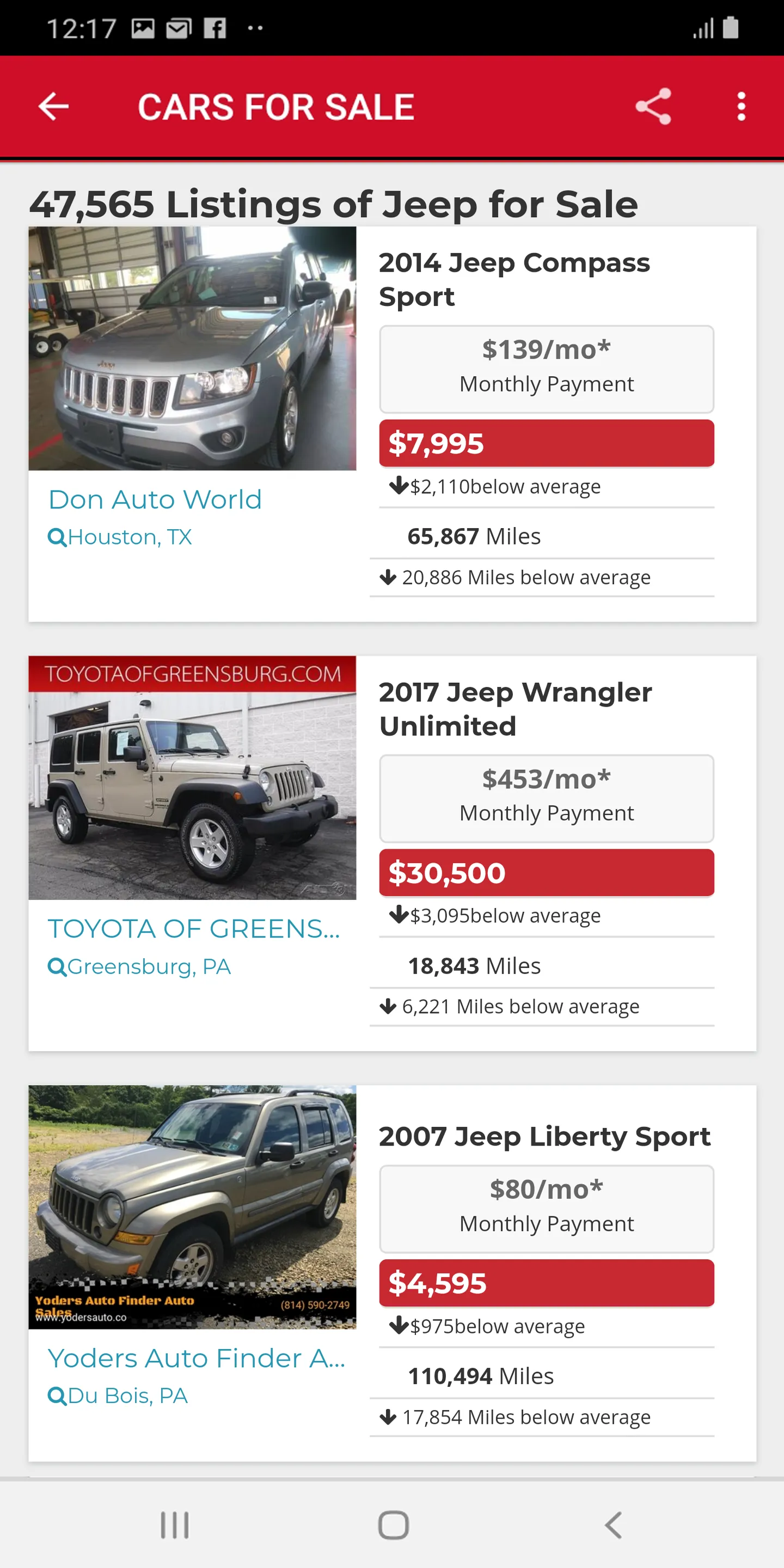 Used Cars USA - Buy and Sell | Indus Appstore | Screenshot