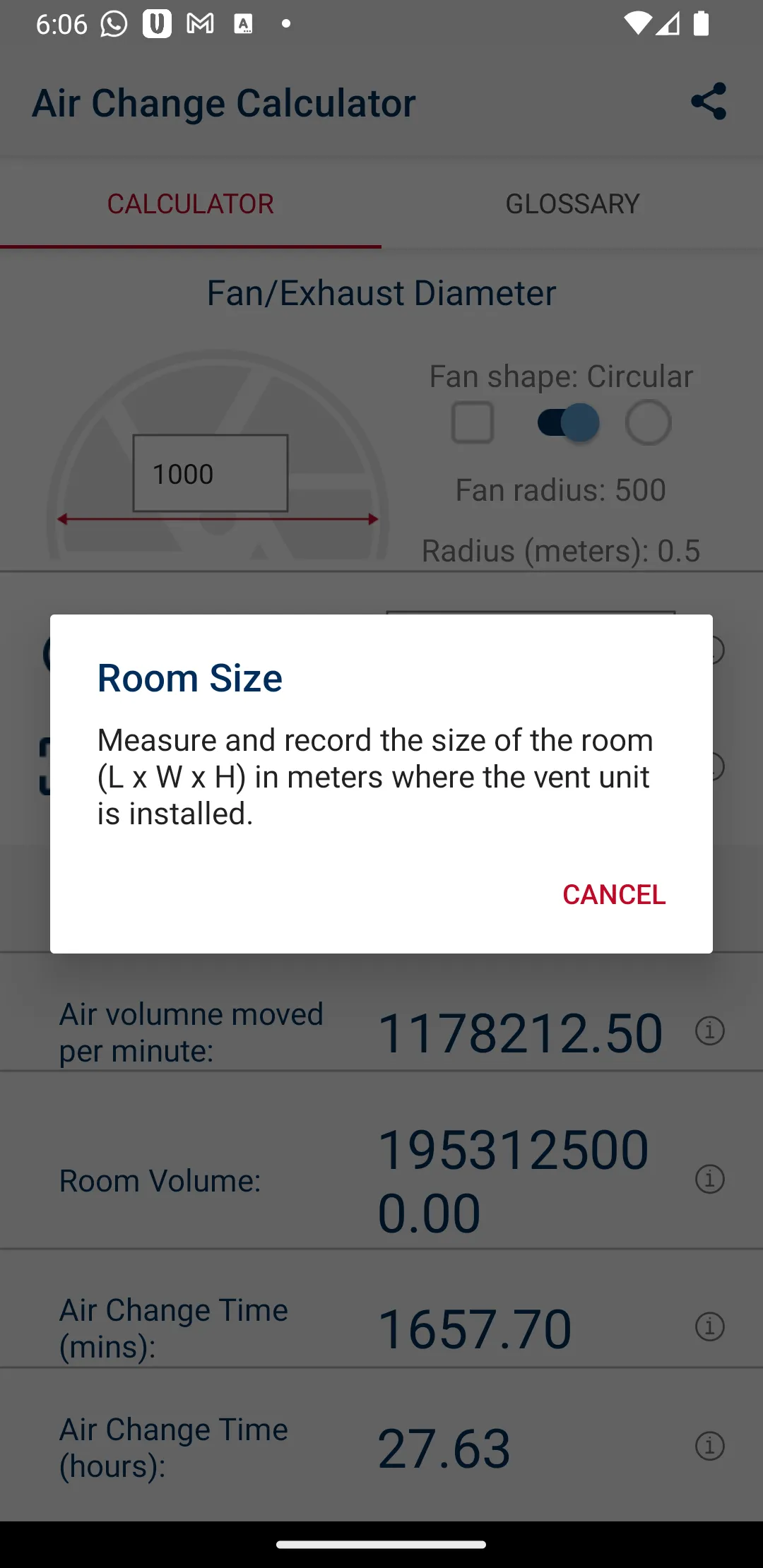 Air Flow Calculator | Indus Appstore | Screenshot