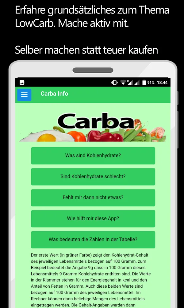 Carba Low-Carb Helper | Indus Appstore | Screenshot