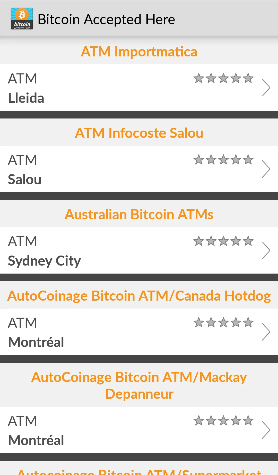 Bitcoin Map | Indus Appstore | Screenshot