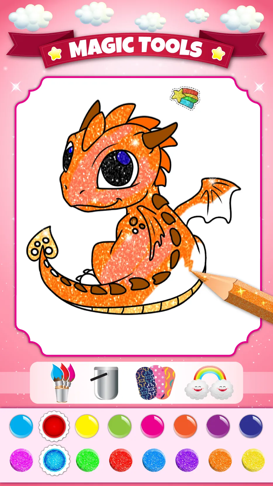 Glitter Coloring and Drawing | Indus Appstore | Screenshot