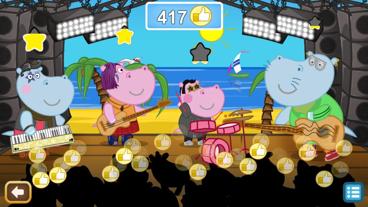 Queen Party Hippo: Music Games | Indus Appstore | Screenshot