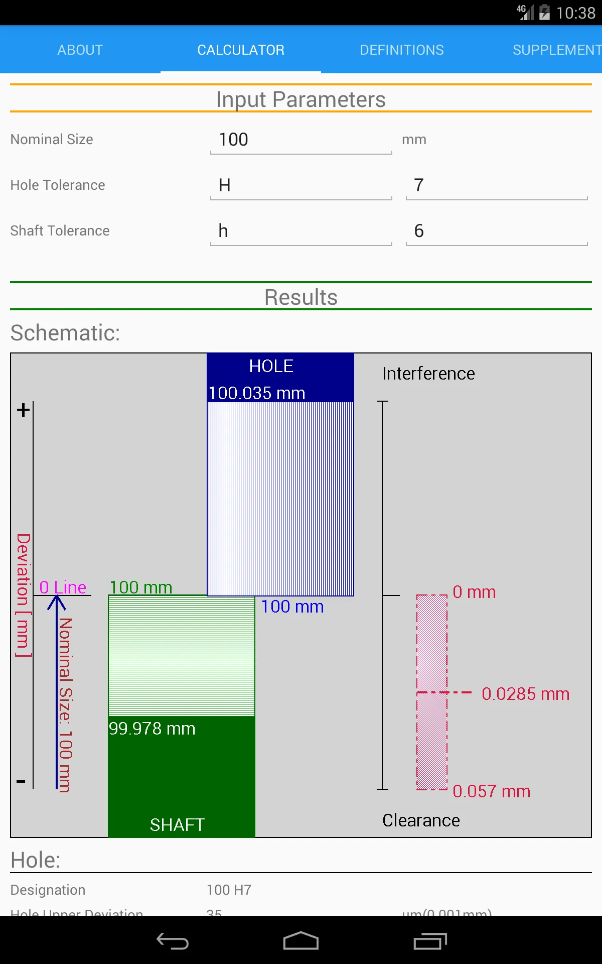 Fit Tolerance ISO | Indus Appstore | Screenshot