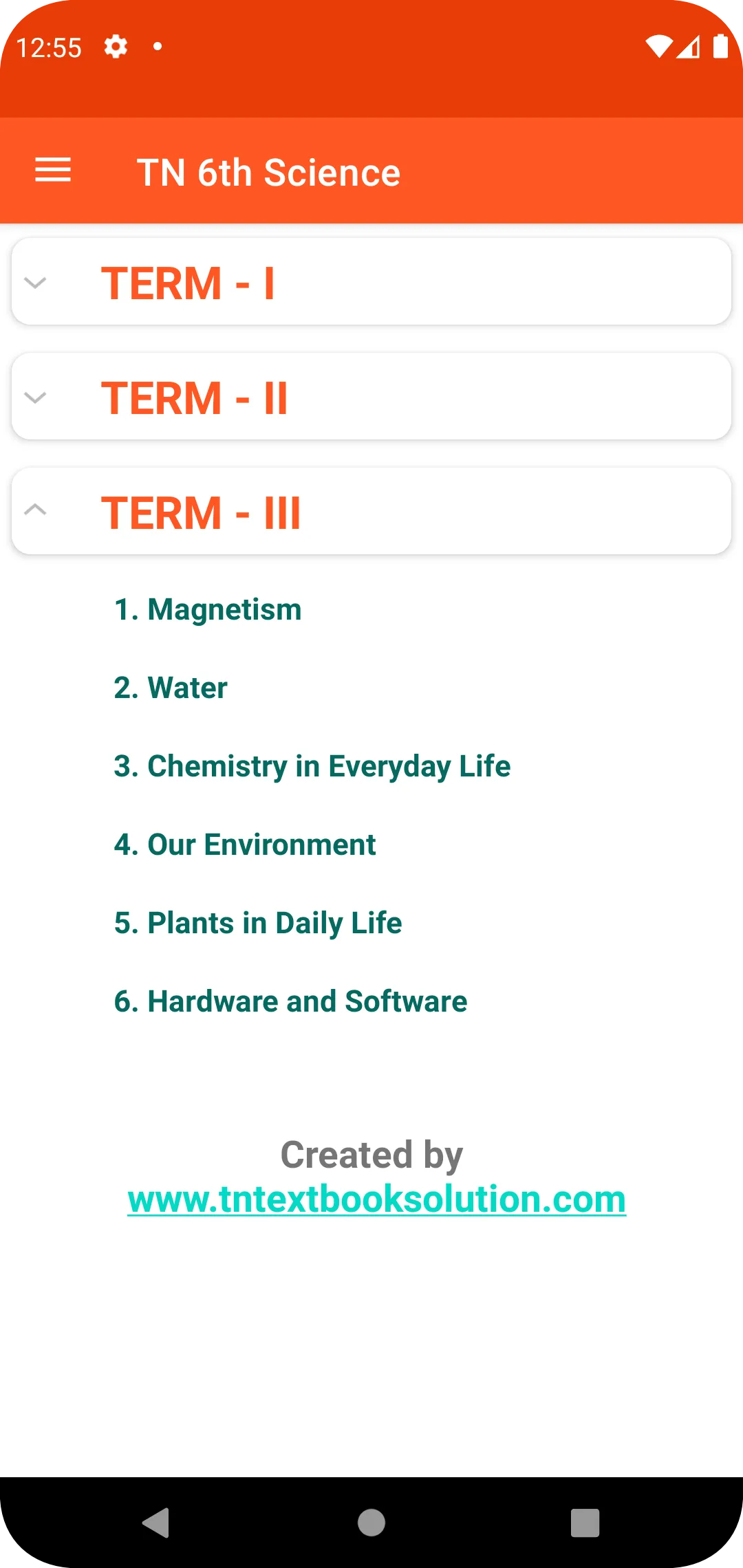 TN 6th Science Guide | Indus Appstore | Screenshot