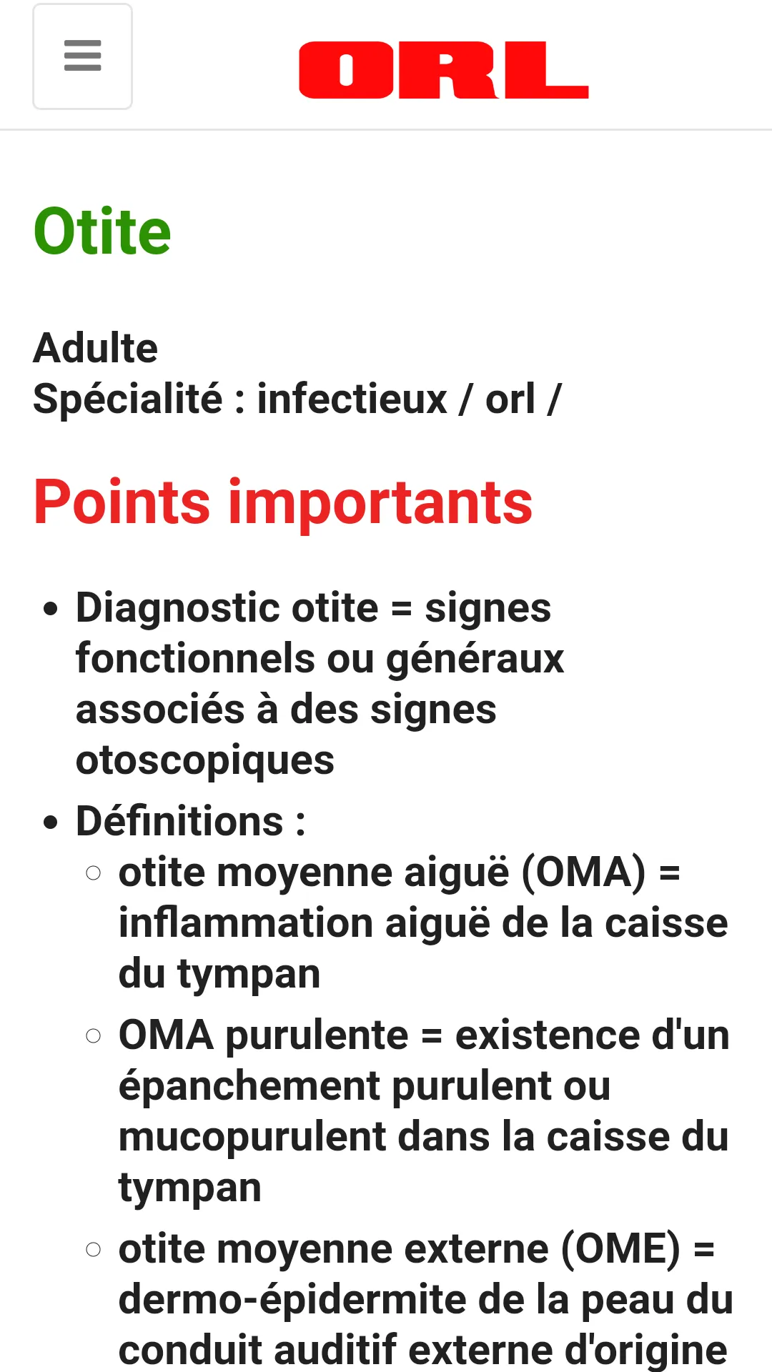 O R L (Oto-Rhino-Laryngologie) | Indus Appstore | Screenshot